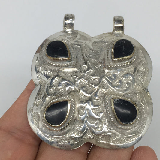 1pc,2.3"x2"x0.5",Turkmen Pendant Black Carnelian Square Shape Statement,TN675