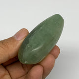 77.7g,2.2"x1.4"x1", Natural Fluorite Palm-Stone Polished Reiki @Madagascar, B170