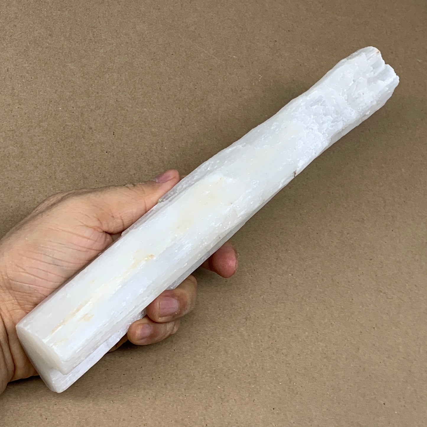 872g, 10.25"x2.9"x1.6", Rough Solid Selenite Crystal Blade Sticks @Morroco,B1215