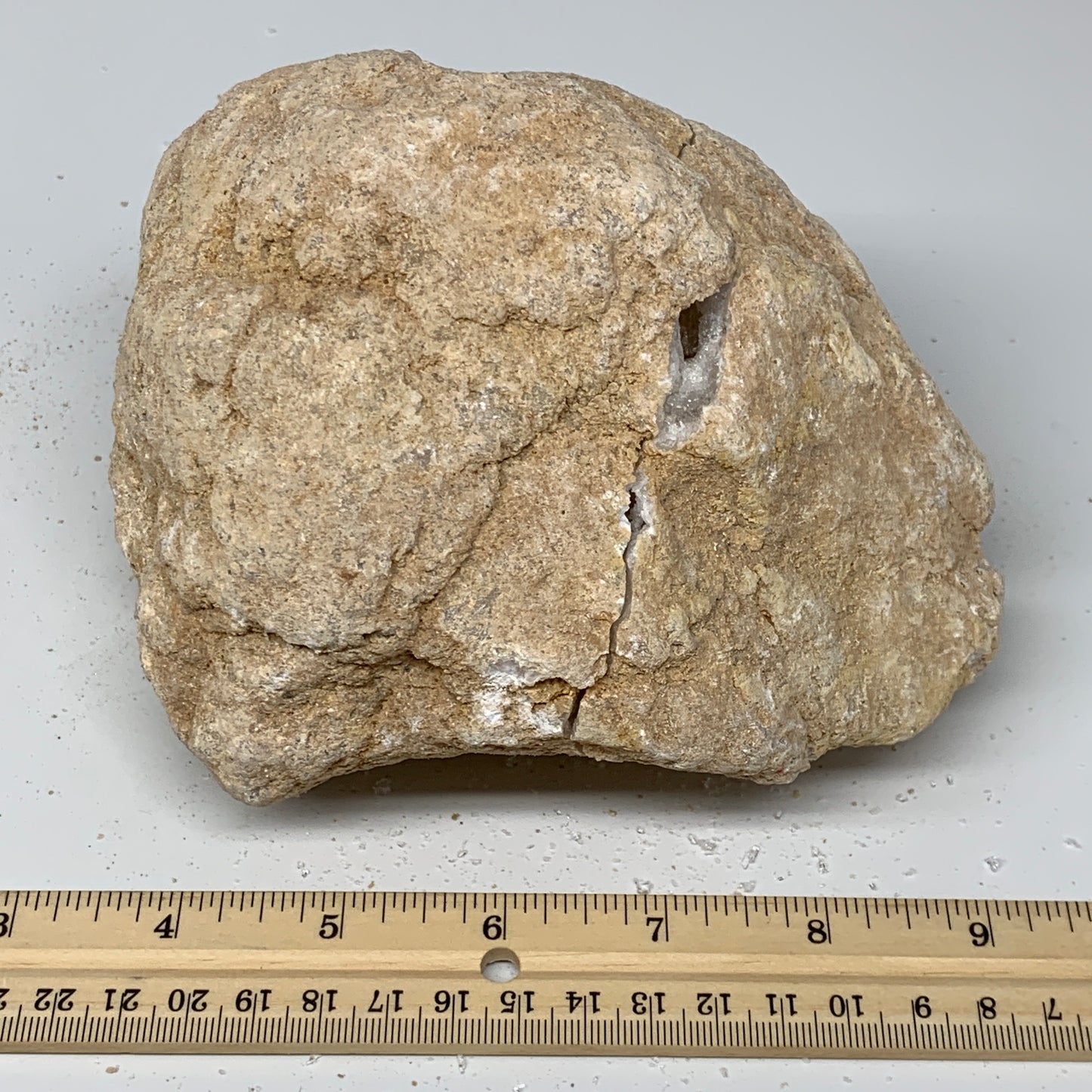 3.46Lbs,6.25"x5.1"x3.8", 1 Pair, Natural Quartz Geodes Sculpture @Morocco,B10516