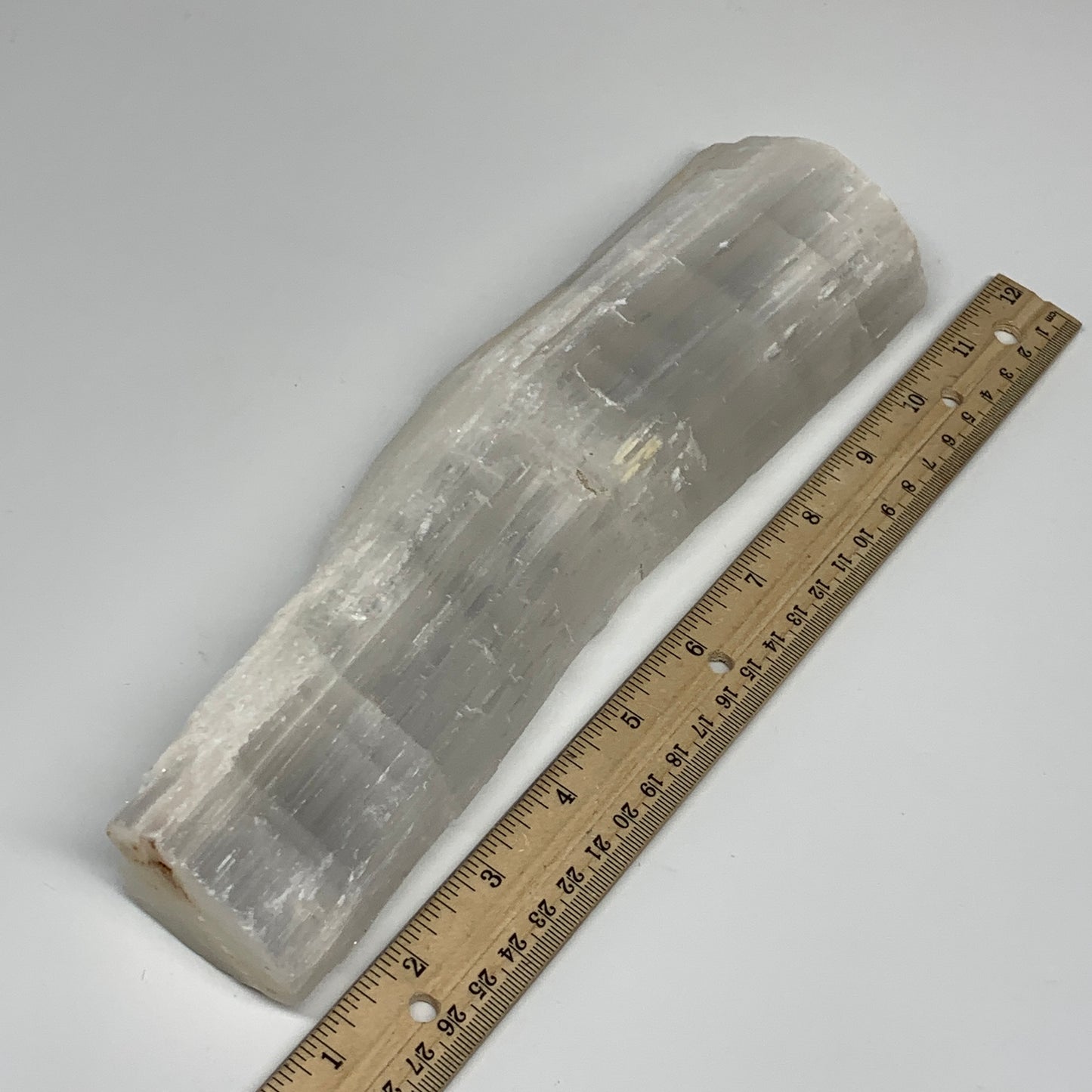 872g, 10.25"x2.9"x1.6", Rough Solid Selenite Crystal Blade Sticks @Morroco,B1215