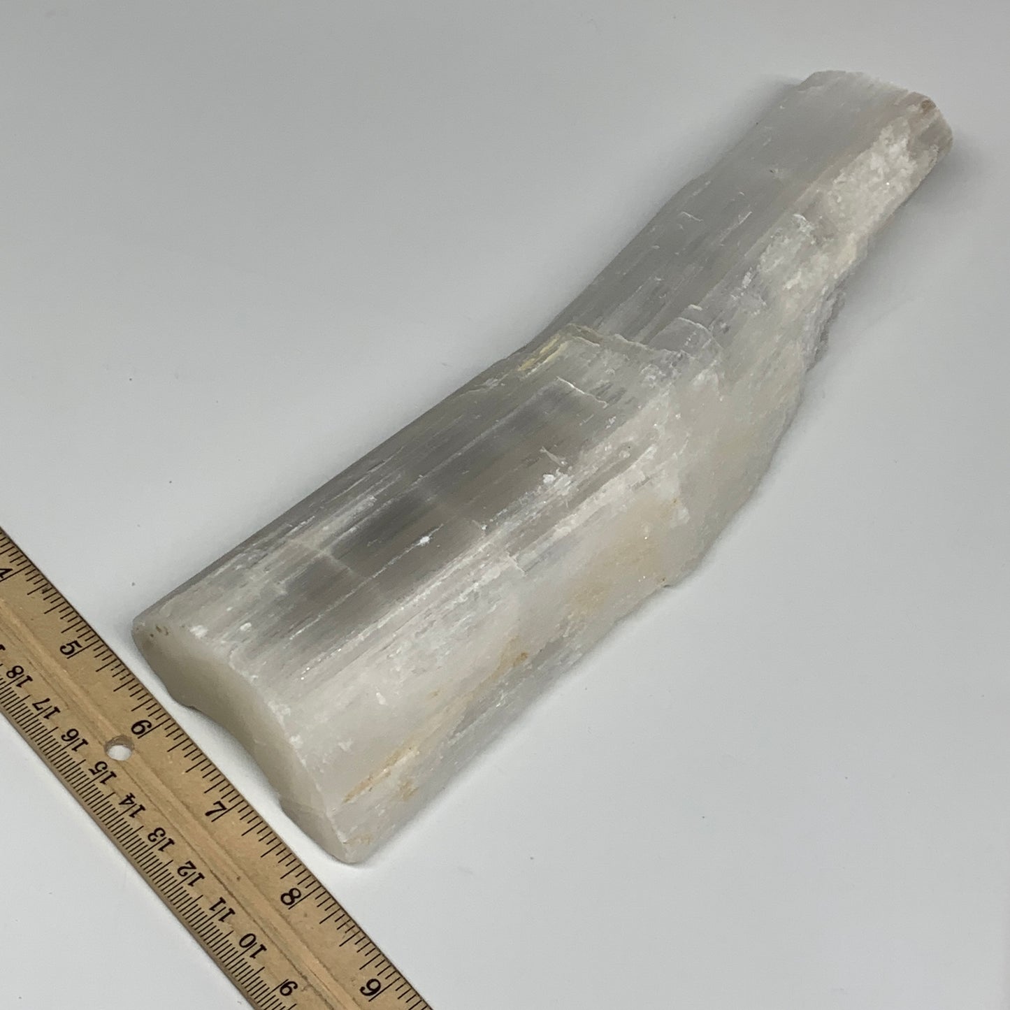 872g, 10.25"x2.9"x1.6", Rough Solid Selenite Crystal Blade Sticks @Morroco,B1215