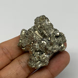 57.9g, 1.8"x1.7"x1.2", Natural Untreated Pyrite Cluster Mineral Specimens,B19380