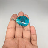 9.7g, Wire Wrapped Sonora Sunset Chrysocolla Cuprite Cabochon @Mexico,SC505 - watangem.com