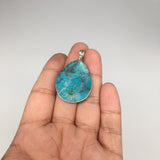 9.7g, Wire Wrapped Sonora Sunset Chrysocolla Cuprite Cabochon @Mexico,SC505 - watangem.com