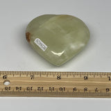 154.7g, 2.4"x2.6"x1.1" Natural Green Onyx Heart Polished Healing Crystal, B26620