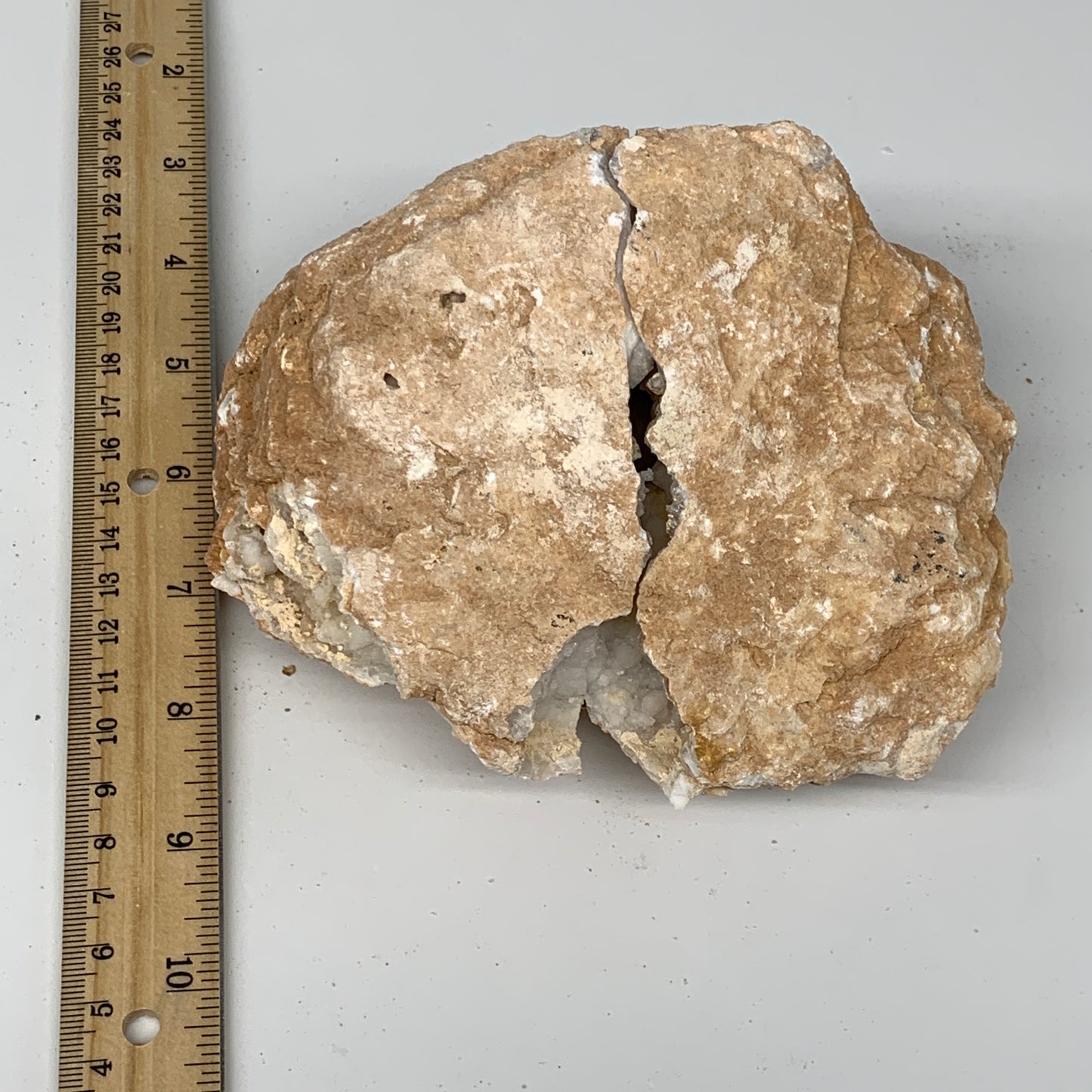 2.68Lbs,5.9"x4.7"x3.4", 1 Pair, Natural Quartz Geodes Sculpture @Morocco,B10519