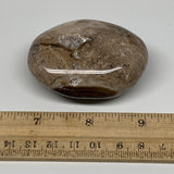 88.6g, 2.4"x1.8"x1", Natural Black Opal Crystal PalmStone Polished Reiki,B9690