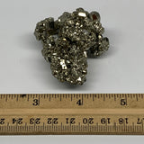 91.1g, 2.1"x1.9"x1.3", Natural Untreated Pyrite Cluster Mineral Specimens,B19383