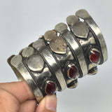 149.8g, 2.9"x2.6" Turkmen Bracelet Cuff Old Vintage Gold-Gilded Statement,TN695