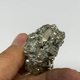 72.2g, 1.8"x1.6"x1", Natural Untreated Pyrite Cluster Mineral Specimens,B19389