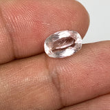 3.21cts, 10mmx7mmx5mm, Kunzite Crystal Facetted Cut Stone @Afghanistan, CTS01