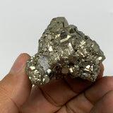 86.6g, 1.9"x1.6"x1.4", Natural Untreated Pyrite Cluster Mineral Specimens,B19390
