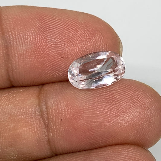 3.52cts, 11mmx7mmx5mm, Kunzite Crystal Facetted Cut Stone @Afghanistan, CTS04