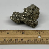77.6g, 1.9"x1.6"x1.5", Natural Untreated Pyrite Cluster Mineral Specimens,B19392