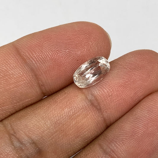 3.69cts, 10mmx6mmx5mm, Kunzite Crystal Facetted Cut Stone @Afghanistan, CTS06