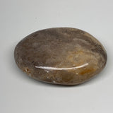 92g, 2.7"x1.9"x0.9", Natural Black Opal Crystal PalmStone Polished Reiki,B2332