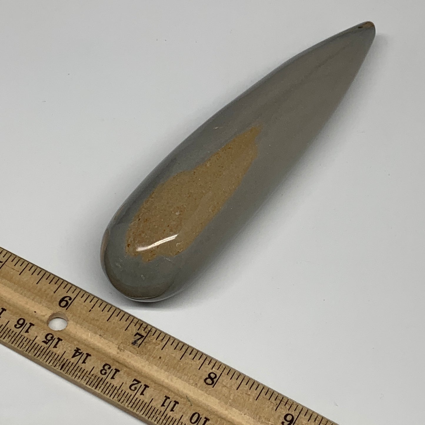 198.9g,5.6"x1.3" Polychrome Jasper Wand Stick, Home Decor, Collectible, B5952