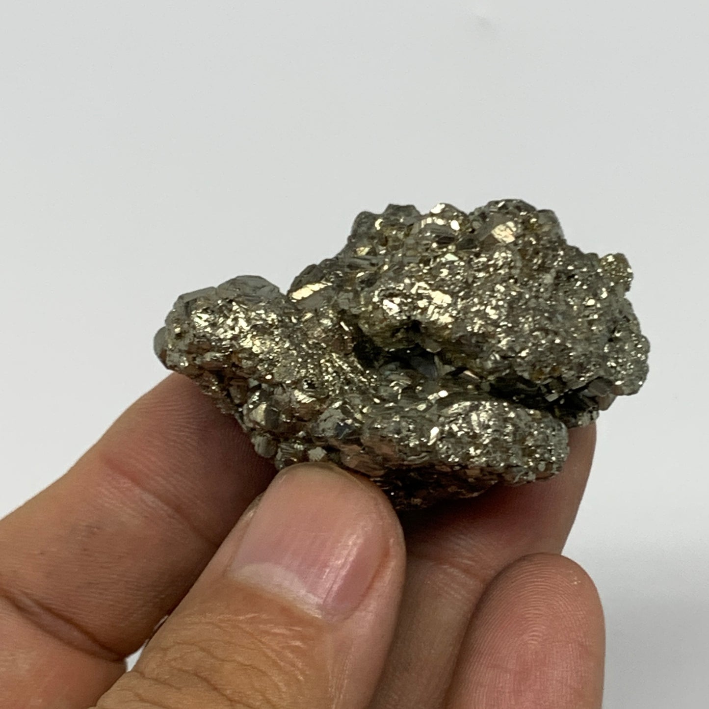 72.2g, 1.8"x1.6"x1.2", Natural Untreated Pyrite Cluster Mineral Specimens,B19394