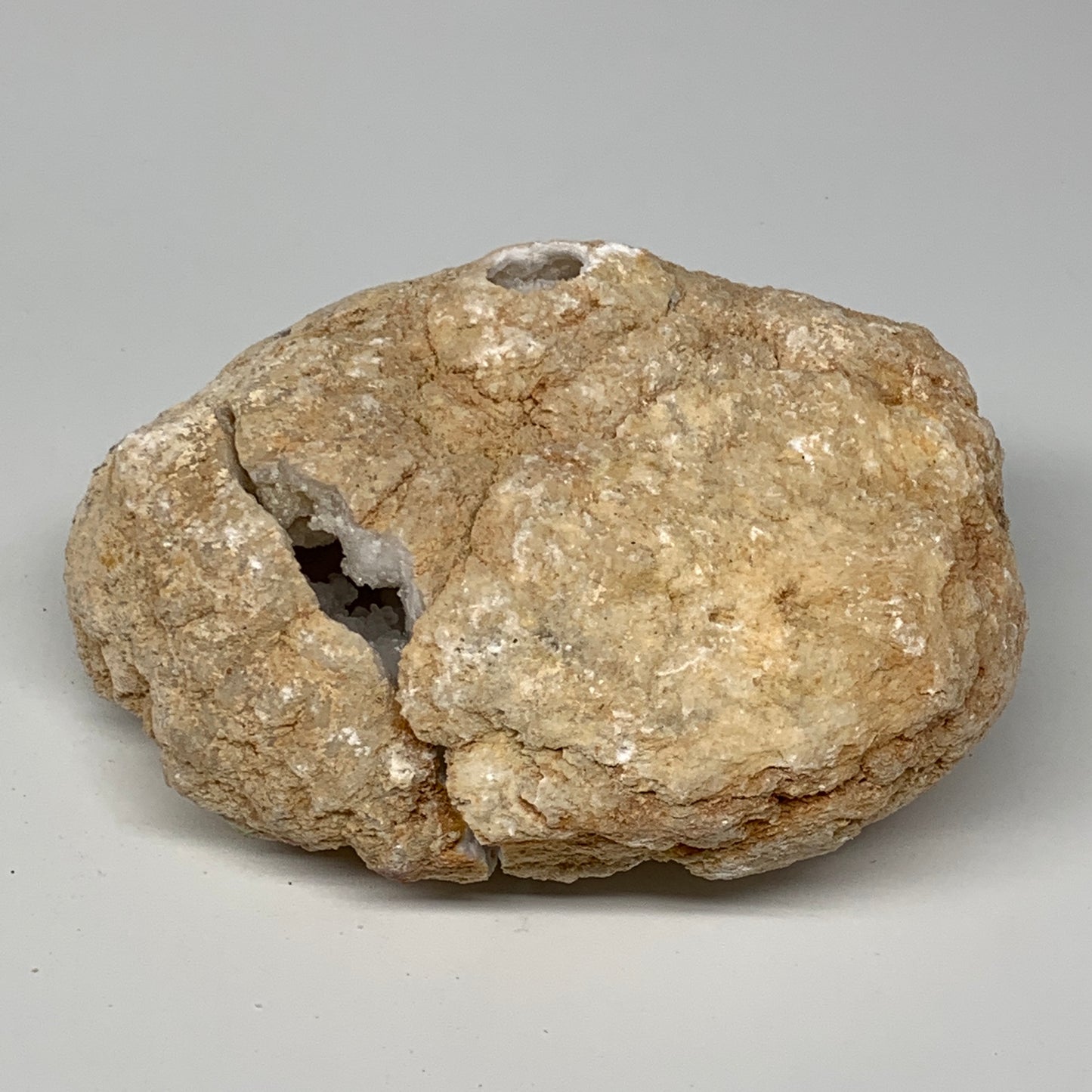 1.93Lbs,5.5"x3.8"x2.7", 1 Pair, Natural Quartz Geodes Sculpture @Morocco,B10534