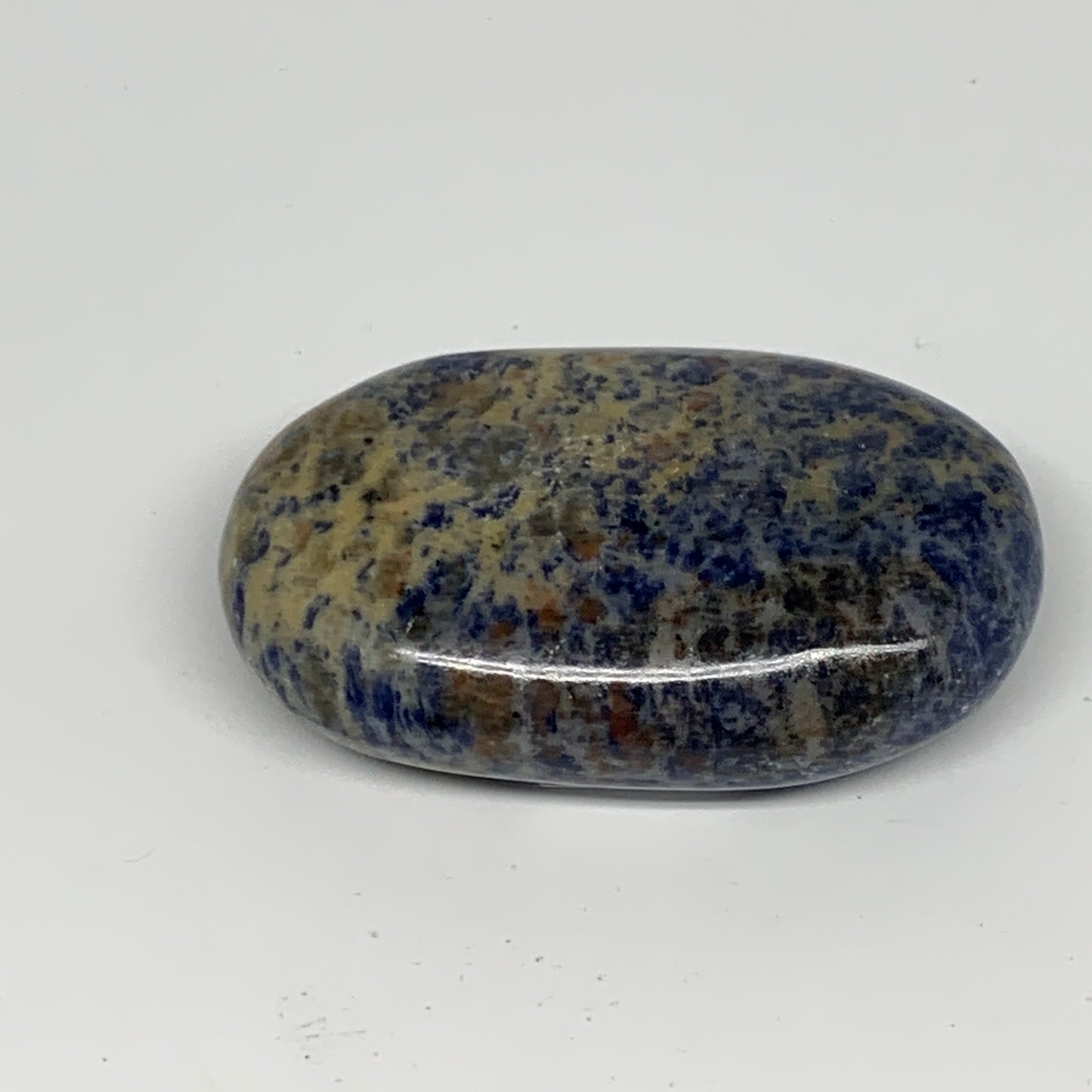 91.7g, 2.7"x1.6"x0.8", Sodalite Palm-Stone Crystal Polished Handmade, B21745