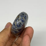 103.2g, 2.7"x1.7"x0.8", Sodalite Palm-Stone Crystal Polished Handmade, B21746