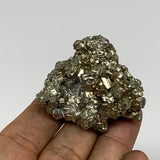 64.6g, 1.7"x1.5"x1.2", Natural Untreated Pyrite Cluster Mineral Specimens,B19405
