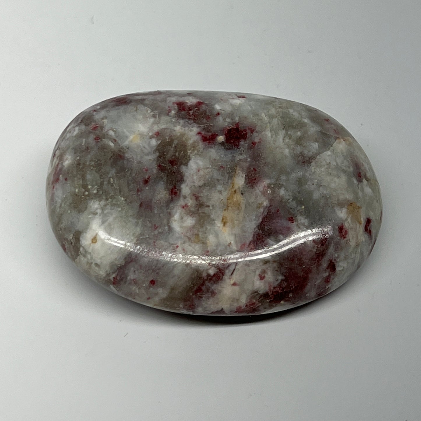 93.8g,2.5"x1.8"x0.8" Tourmaline Rubellite Palm-Stone Reiki @Madagascar,B21981