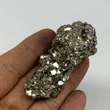 78.2g, 2.4"x1.2"x1", Natural Untreated Pyrite Cluster Mineral Specimens,B19407