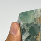 162.4g, 1.8"x2.2" Natural Green Fluorite Pyramid Crystal Gemstone @Mexico, B1860