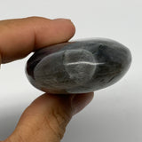 107.6g,2.6"x1.9"x0.9", Labradorite Palm-stone Tumbled Reiki @Madagascar,B16288