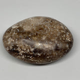 74.9g, 2.4"x1.8"x1", Natural Black Opal Crystal PalmStone Polished Reiki,B9717