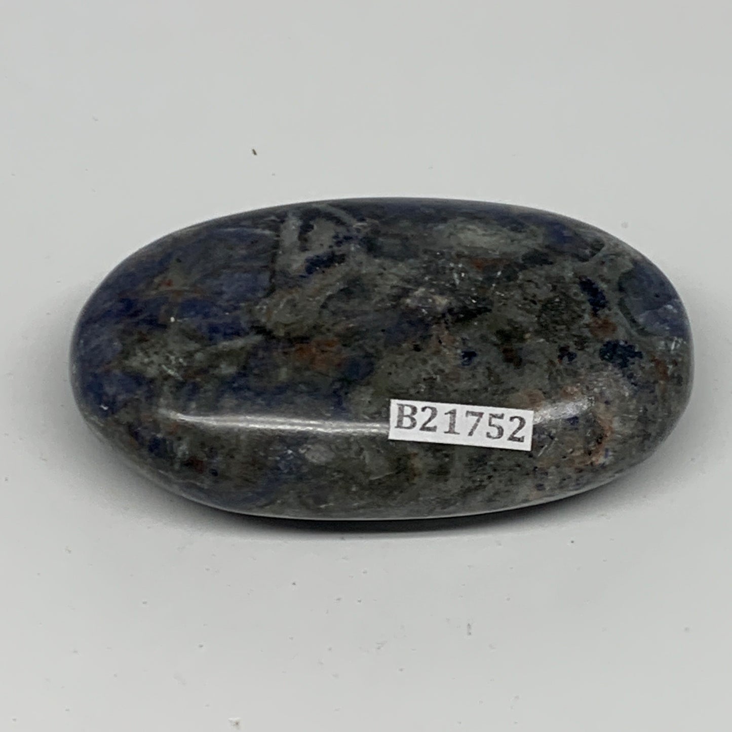 97.1g, 2.7"x1.6"x0.8", Sodalite Palm-Stone Crystal Polished Handmade, B21752