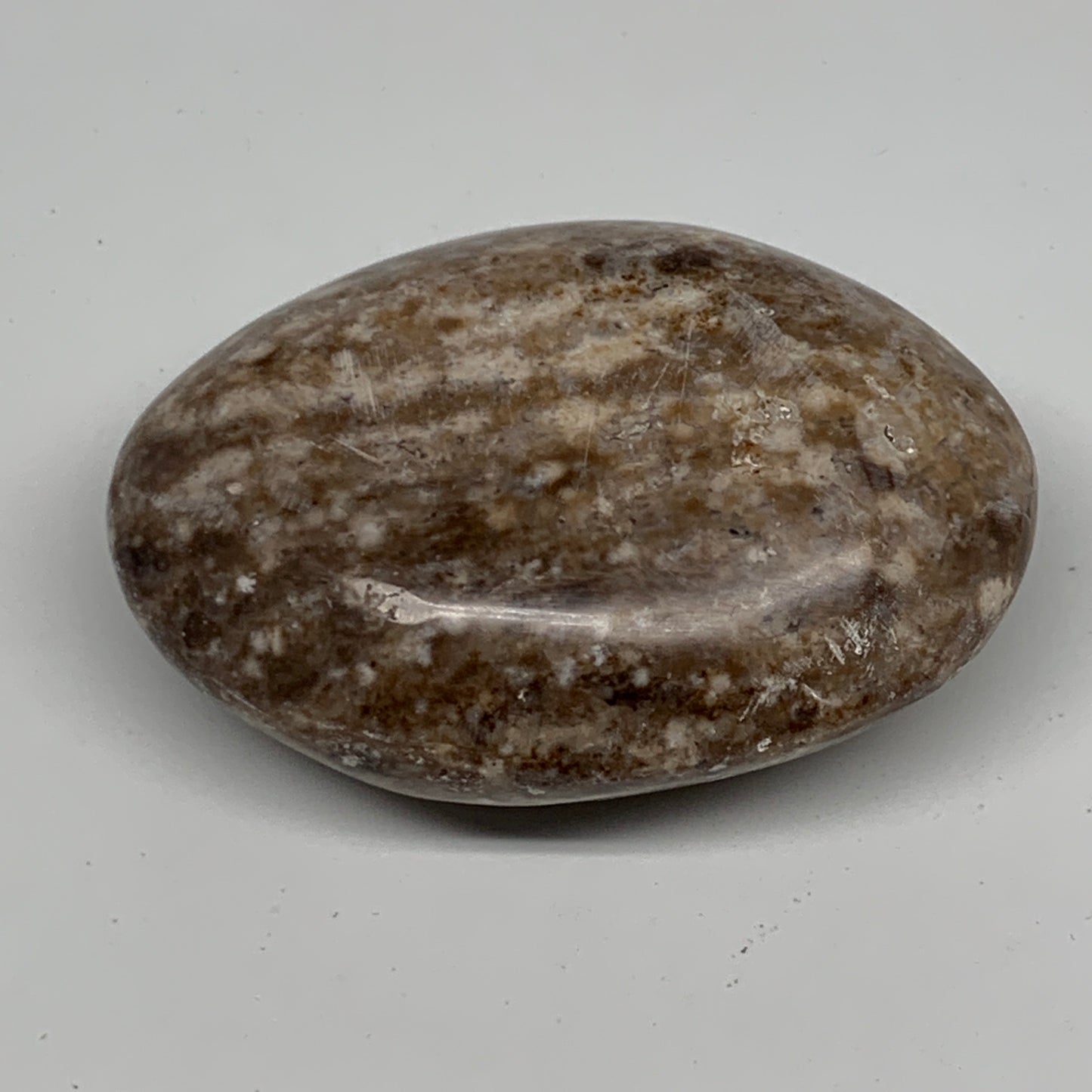 74.9g, 2.4"x1.8"x1", Natural Black Opal Crystal PalmStone Polished Reiki,B9717