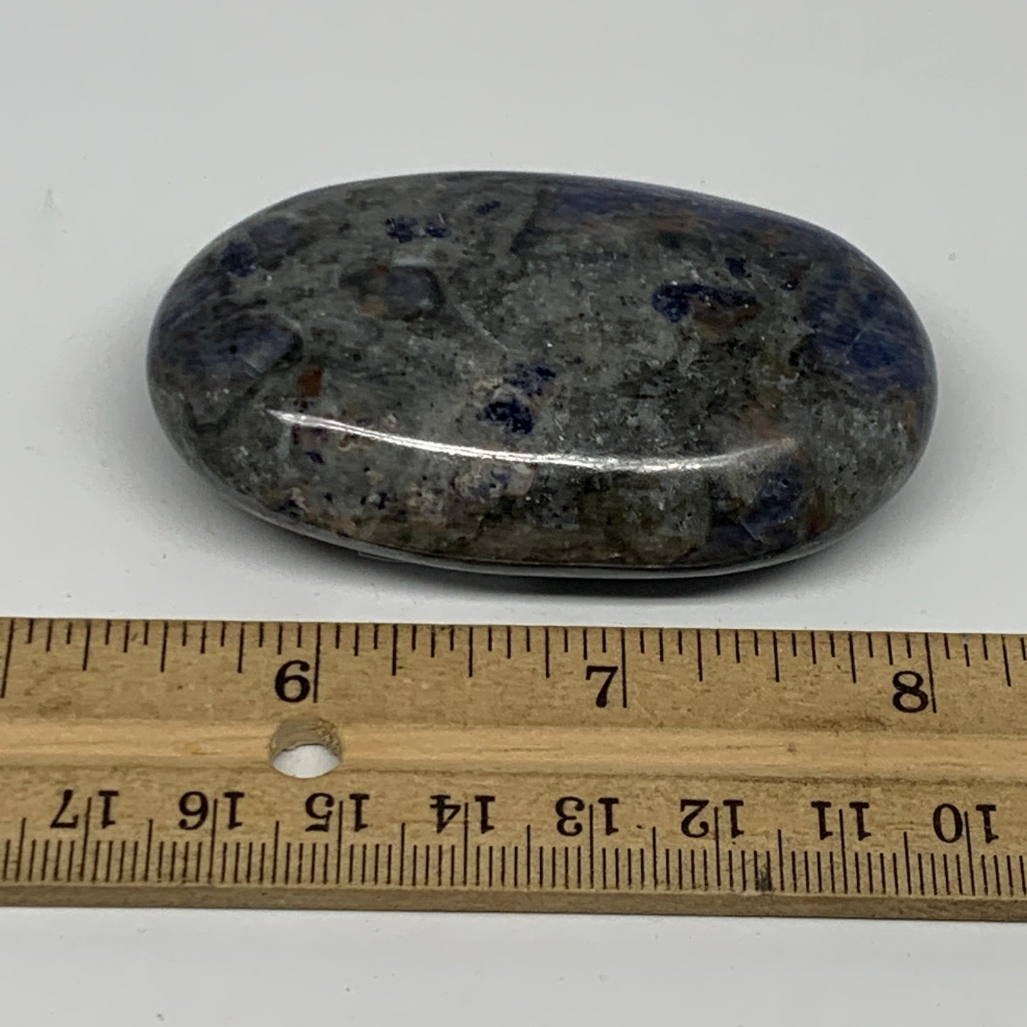 97.1g, 2.7"x1.6"x0.8", Sodalite Palm-Stone Crystal Polished Handmade, B21752