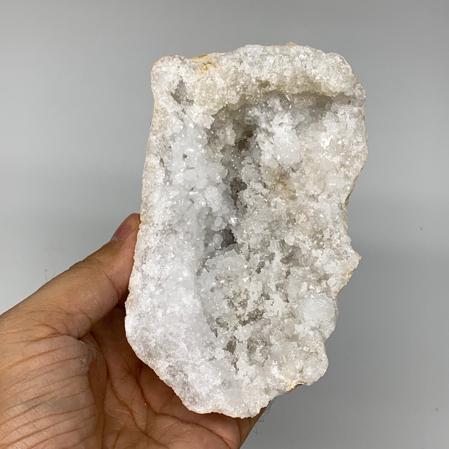 2.48Lbs,5.1"x4.6"x3.4", 1 Pair, Natural Quartz Geodes Sculpture @Morocco,B10547