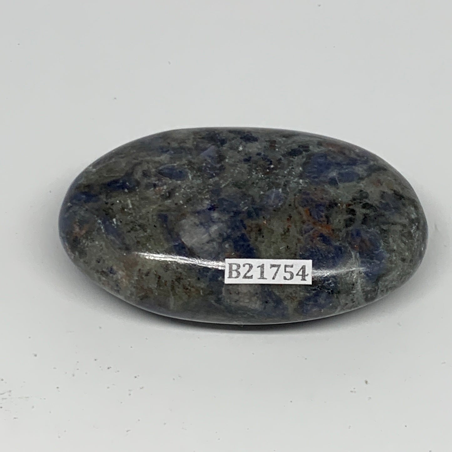 89.8g, 2.6"x1.6"x0.8", Sodalite Palm-Stone Crystal Polished Handmade, B21754