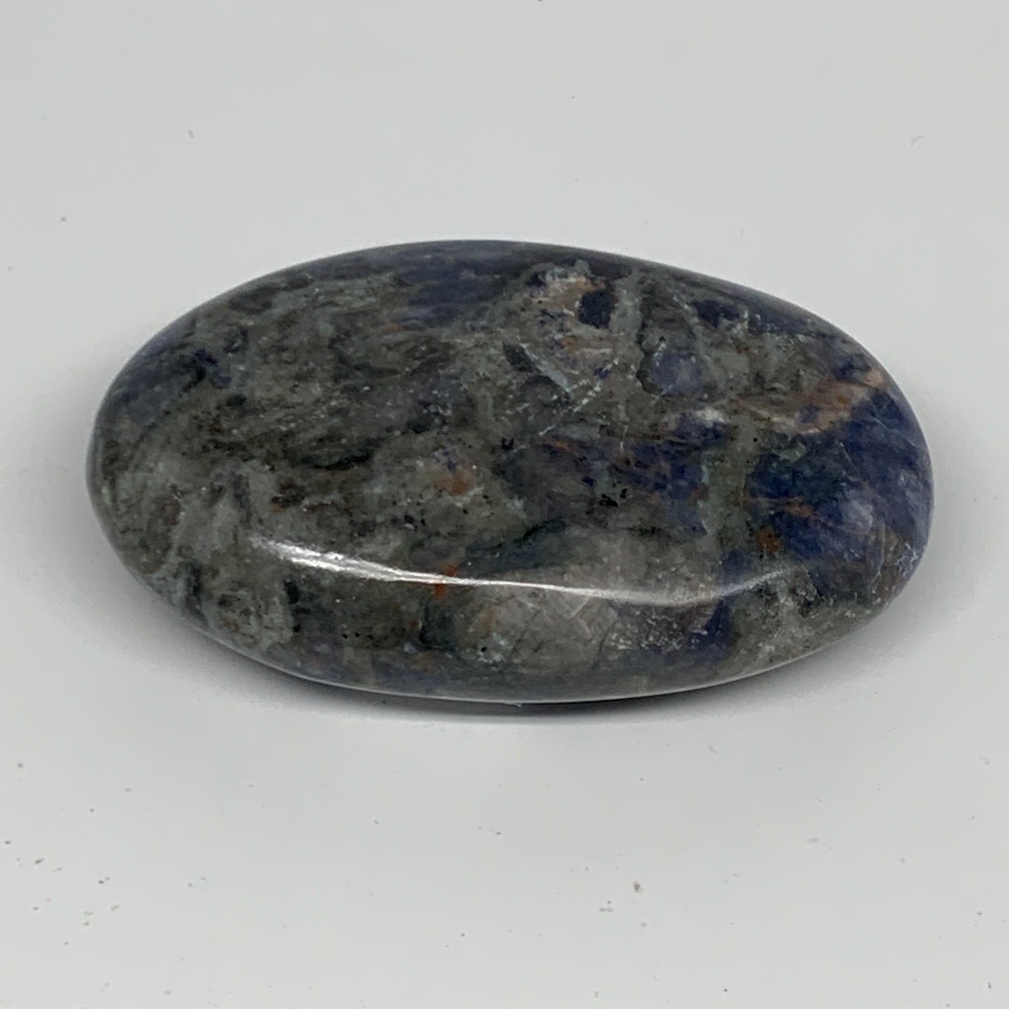 89.8g, 2.6"x1.6"x0.8", Sodalite Palm-Stone Crystal Polished Handmade, B21754