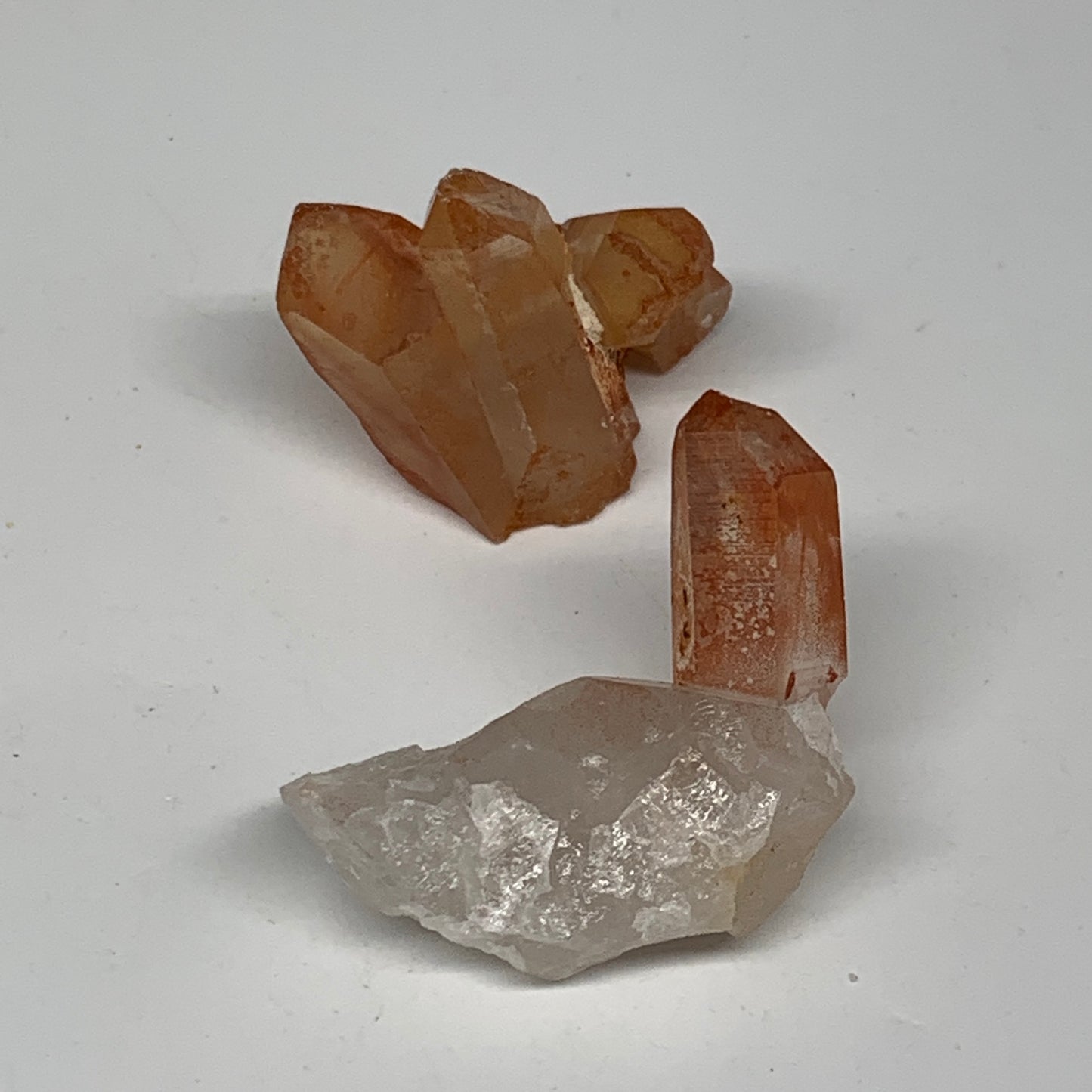 33.9g, 1"-1.6", 2pcs, Natural Red Quartz Crystal Terminated @Morocco, B11352