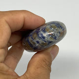 97.9g, 2.7"x1.6"x0.8", Sodalite Palm-Stone Crystal Polished Handmade, B21755