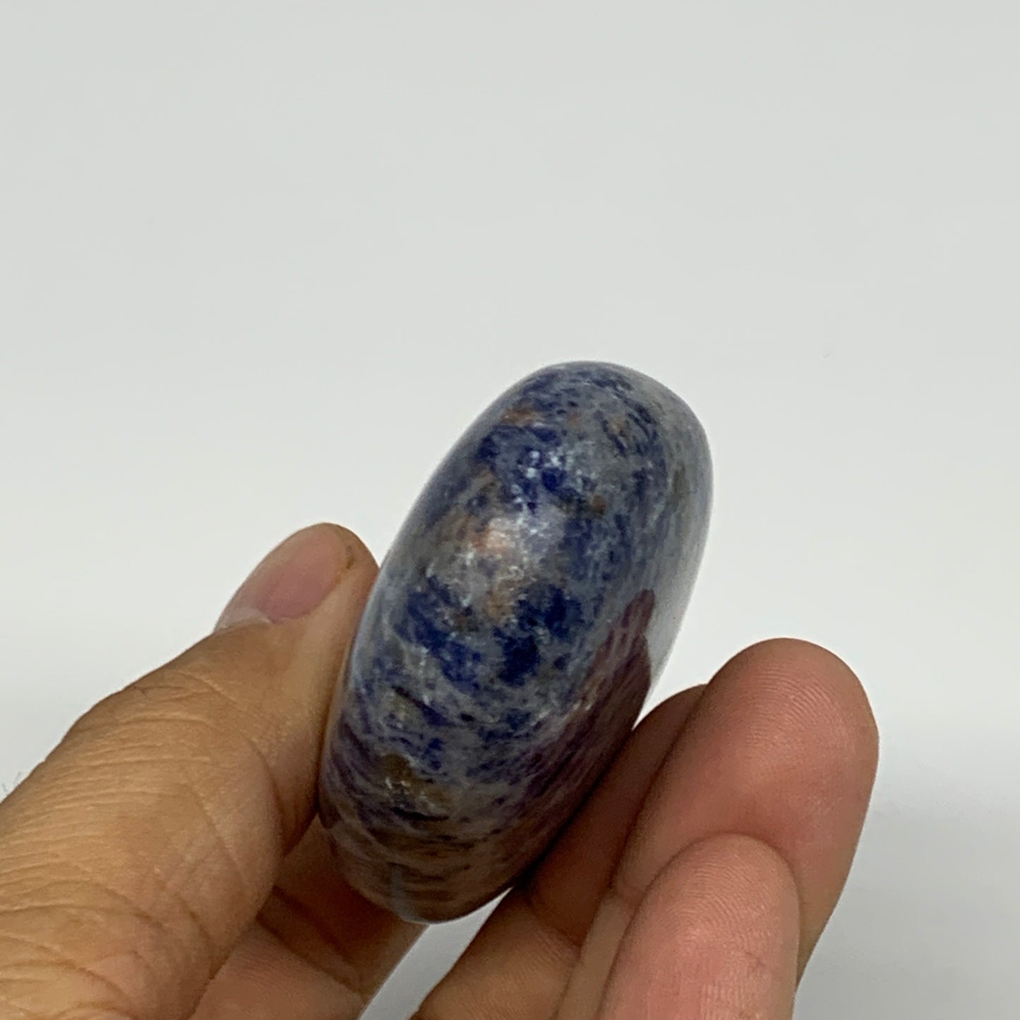 97.9g, 2.7"x1.6"x0.8", Sodalite Palm-Stone Crystal Polished Handmade, B21755