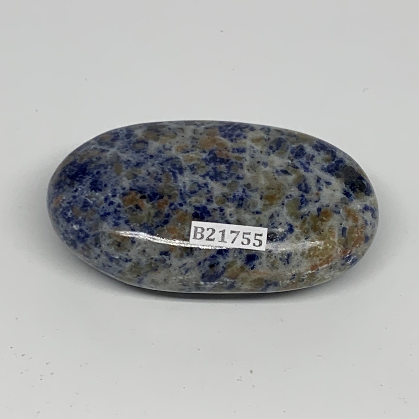 97.9g, 2.7"x1.6"x0.8", Sodalite Palm-Stone Crystal Polished Handmade, B21755