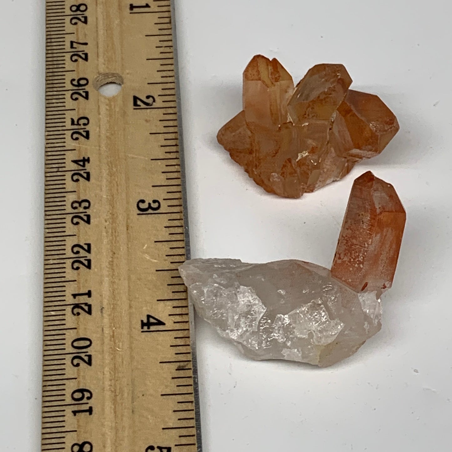 33.9g, 1"-1.6", 2pcs, Natural Red Quartz Crystal Terminated @Morocco, B11352