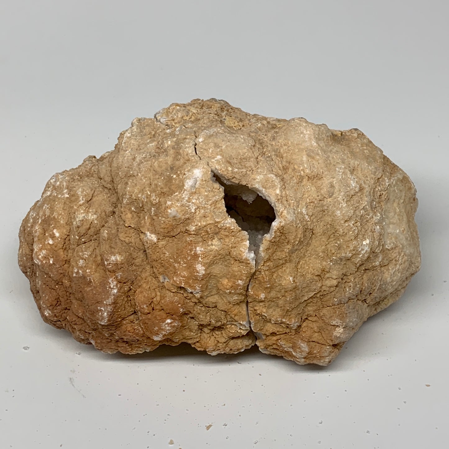 2Lbs,5.7"x4.4"x2.5", 1 Pair, Natural Quartz Geodes Sculpture @Morocco,B10551