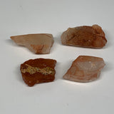 73.8g, 1"-1.8", 4pcs, Natural Red Quartz Crystal Terminated @Morocco, B11356