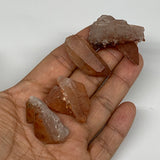 48.8g, 1.3"-1.7", 4pcs, Natural Red Quartz Crystal Terminated @Morocco, B11357