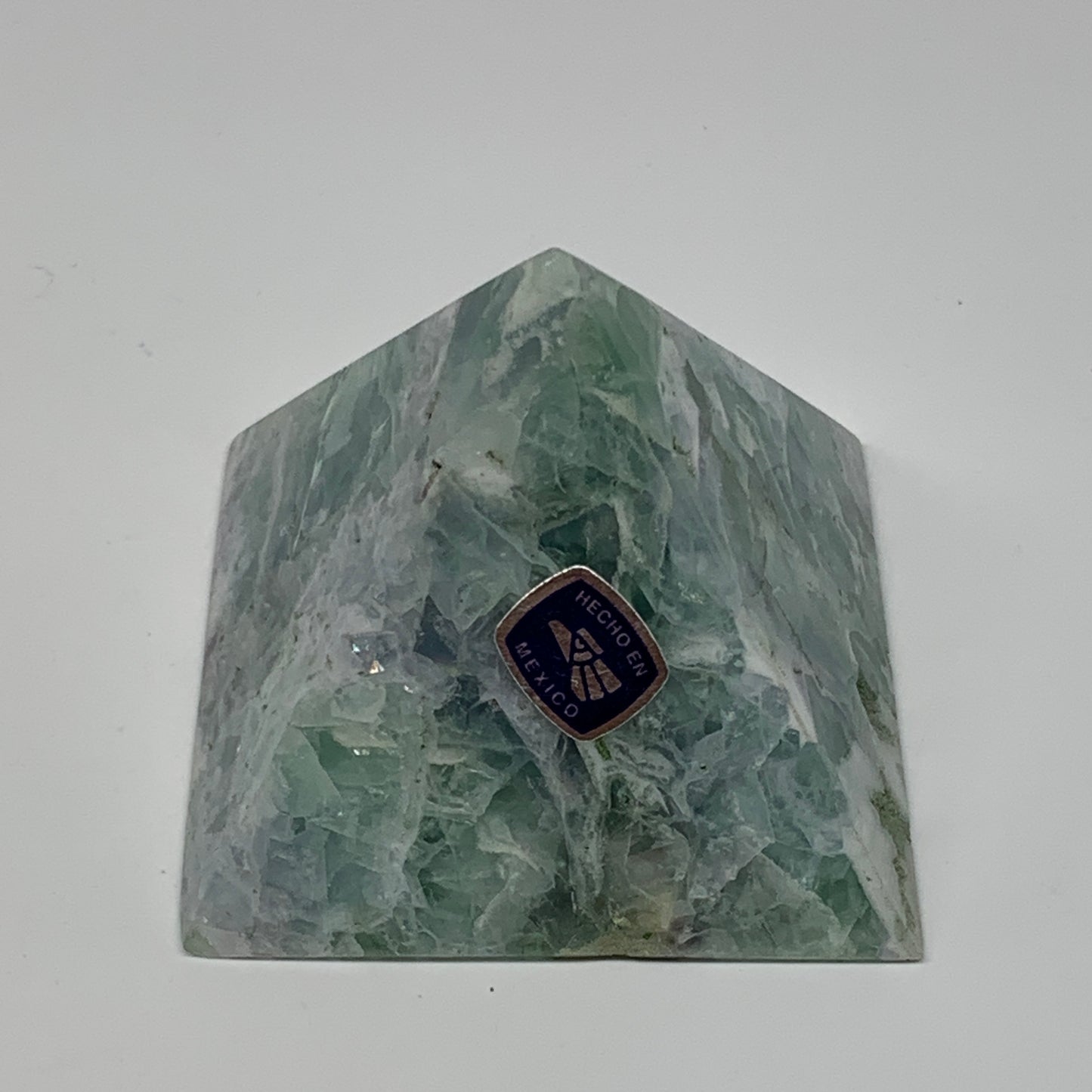 175.8g, 1.8"x2.4"x2.2" Natural Green Fluorite Pyramid Crystal Gemstone @Mexico,