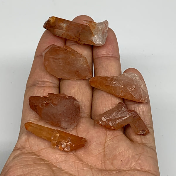 36.8g, 0.9"-1.6", 6pcs, Natural Red Quartz Crystal Terminated @Morocco, B11359