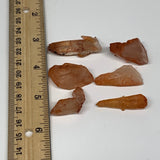 36.8g, 0.9"-1.6", 6pcs, Natural Red Quartz Crystal Terminated @Morocco, B11359