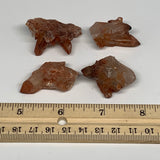 48.9g, 1.2"-1.6", 4pcs, Natural Red Quartz Crystal Terminated @Morocco, B11361